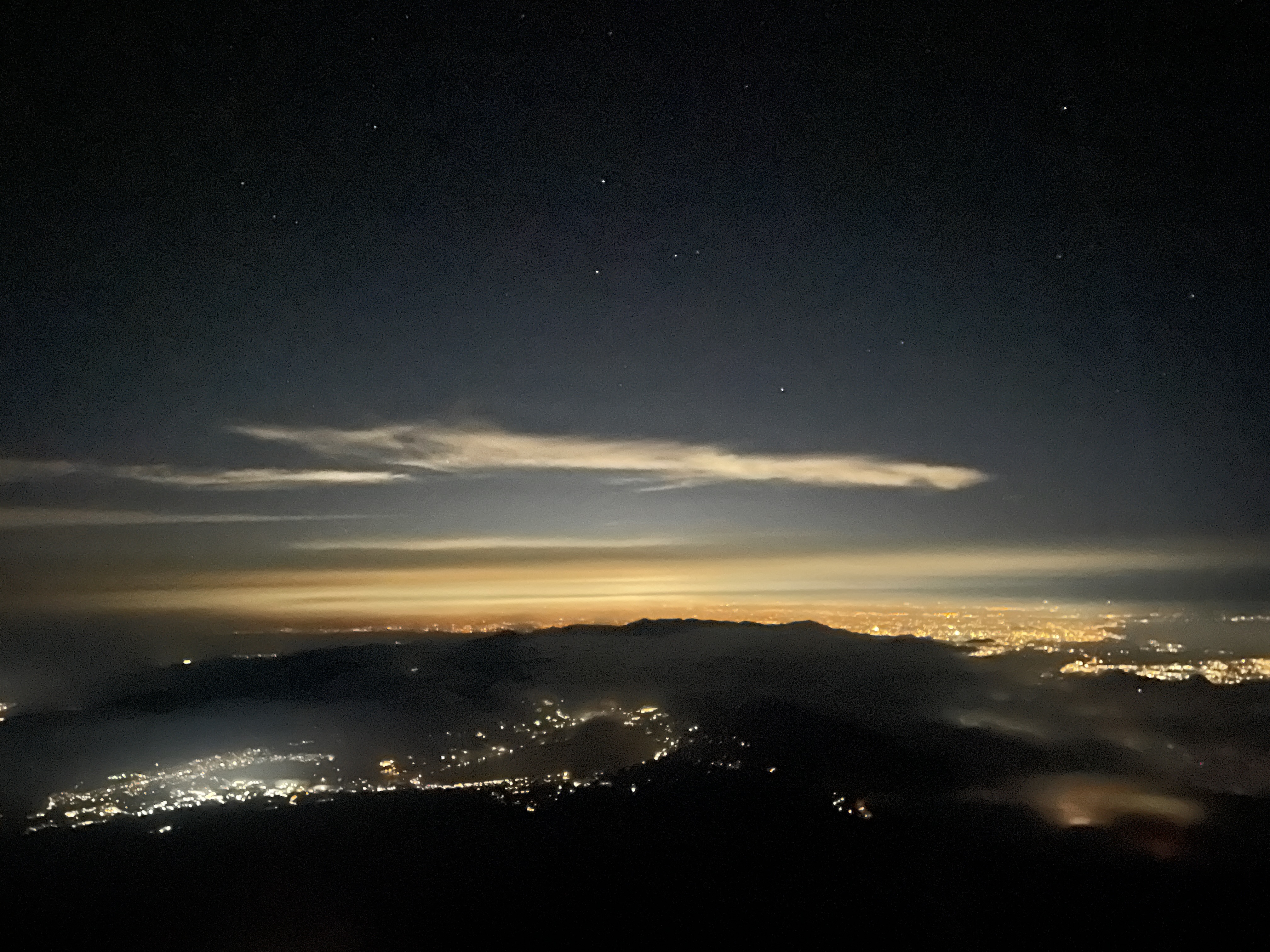 富士山からの夜景